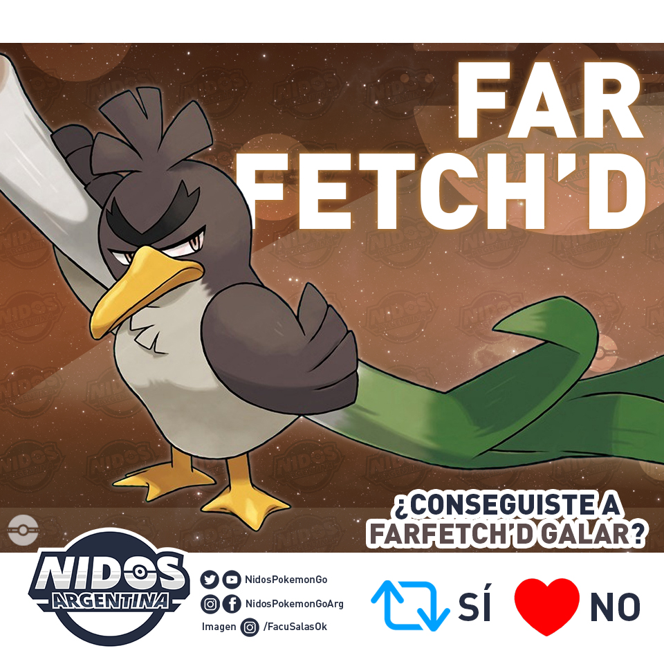 PokéPoa - Pokémon Go em Porto Alegre - E olha só quem tá aparecendo  selvagem sem aviso-prévio: Farfetch'd de Galar! Por quê? Ninguém explicou,  mas provavelmente é pra lembrar o pessoal do