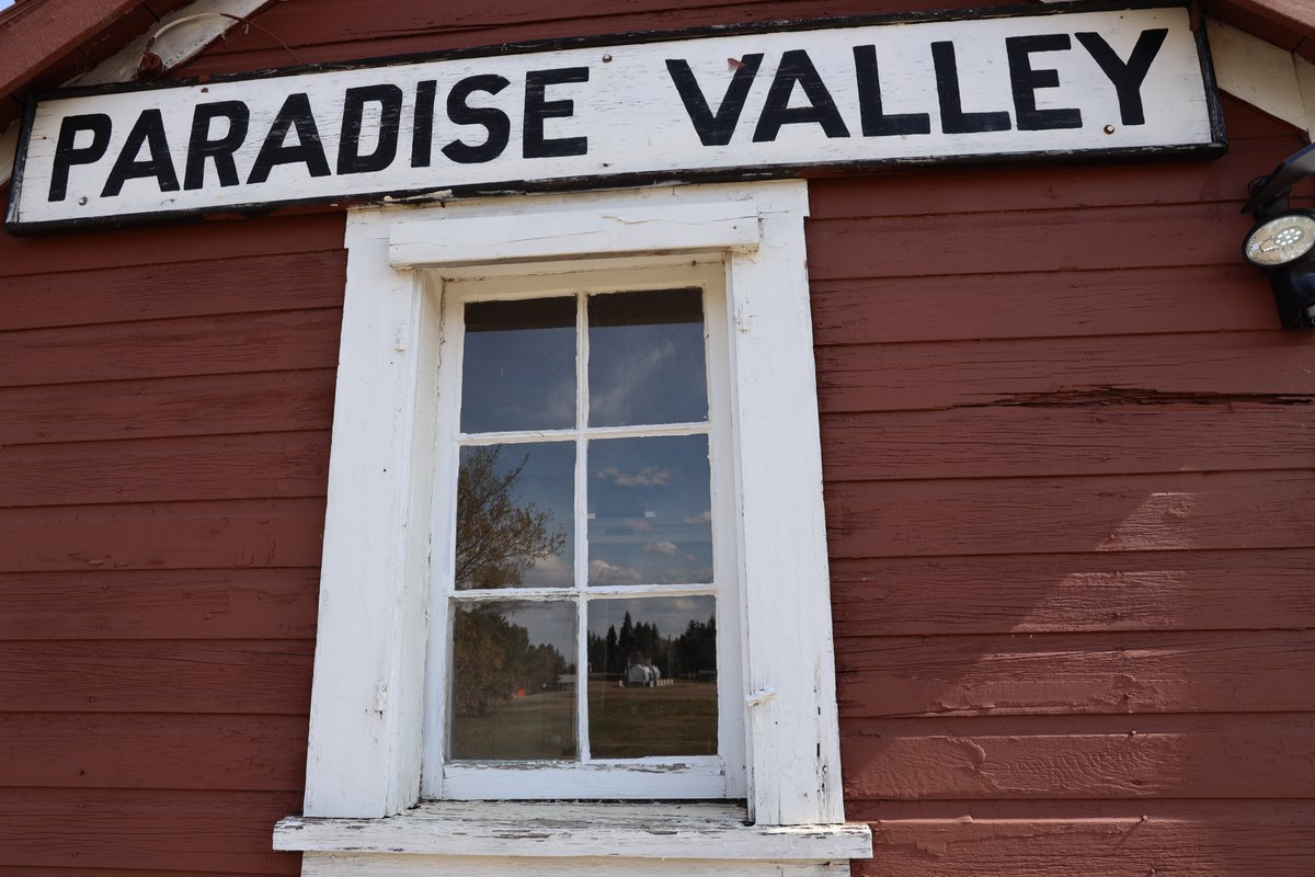 UFA_foundation's tweet photo. Volunteers at Paradise Valley's Climb Thru Time museum received $11,000 from our foundation last year to fix up their grain elevator, including window repairs. Apply to https://t.co/N1wKQbVl3i for your project. #sustainability #rural #grant #museum #dreambig https://t.co/eaxvh7FZKp