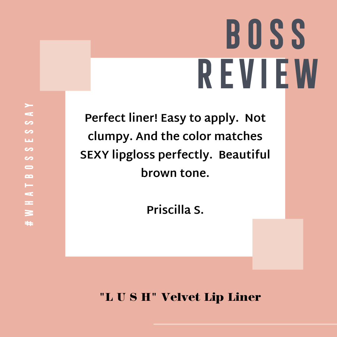 BossyBeautyInc's tweet photo. Thank you, Boss for this lovely 5 Star π review of L U S H lip liner π«π«π« Shop yours today https://t.co/Ugk9qBKNud #WhatBossesSay https://t.co/geah9hr0jT