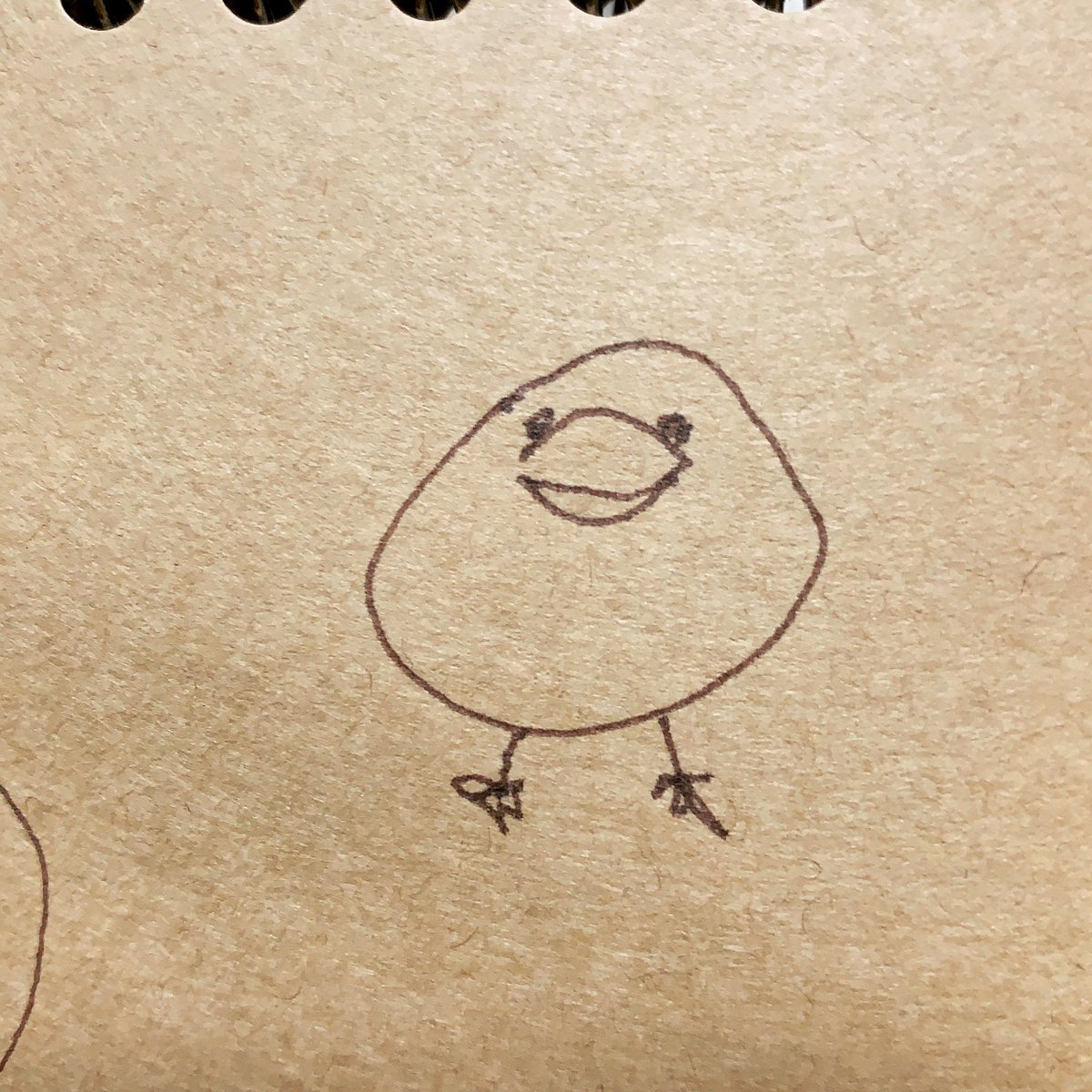 福螺子 ふくねじ らくがきイラスト描 On Twitter おちついた 風態 鳥 まどろ絵 福螺子 らくがき 絵 イラスト 1日1画 1日1描 線画 手描き アナログ 作品 ペン画 クラフト紙 ゆるい Staedtlerpigmen