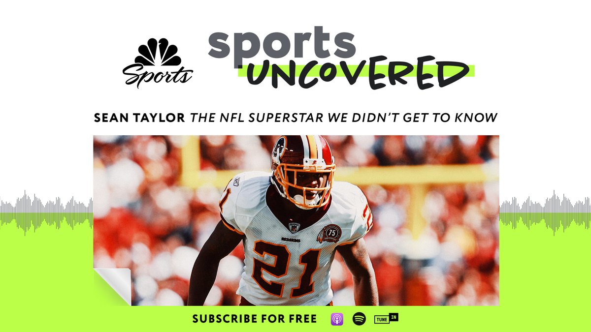 SRubinroit's tweet photo. Episode 3 of #SportsUncovered on Sean Taylor is LIVE!

Voice: @JDonaldsonNBCS @miketirico 
 
Producers: @NBCSRedskins (@mcdonough23 @tshovers @jscibs31)

Guests: @BMitchliveNBCS @TheRealC_Portis @JoeGibbsRacing @CSimmsQB and more

Listen here: https://t.co/wrTpkGKkRz https://t.co/hWnl3NHYvH