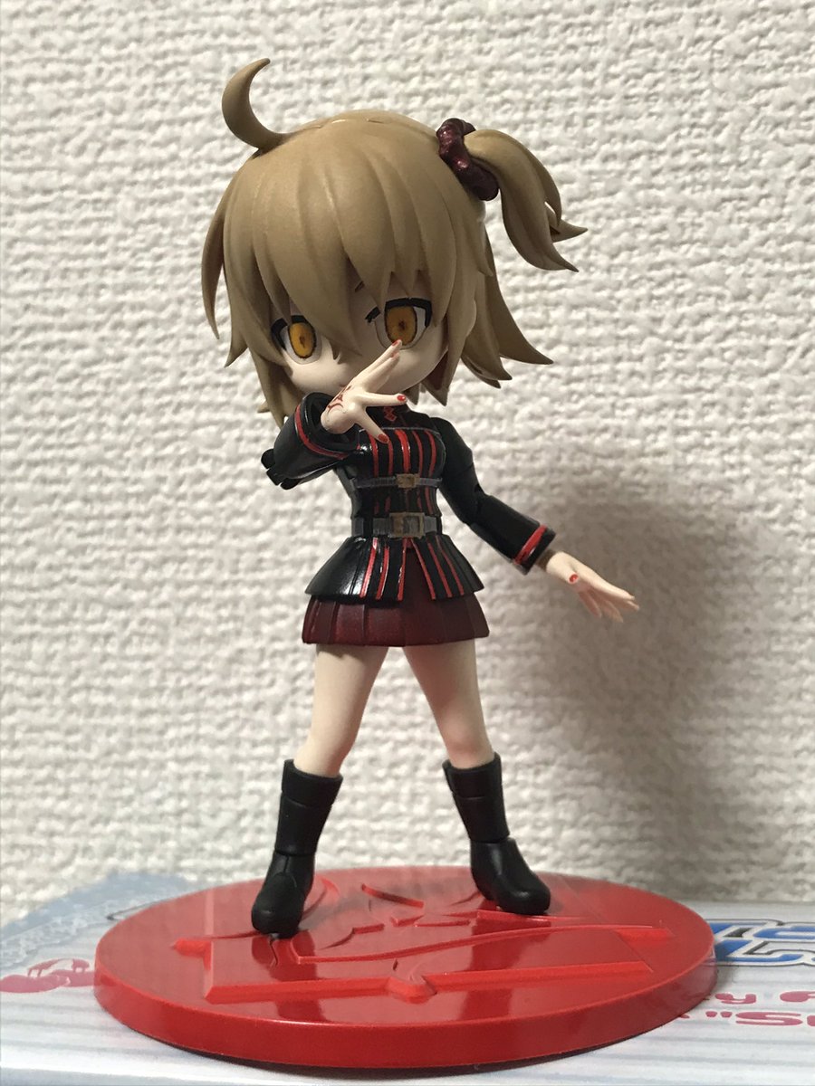 コトノハ ぷちりっつ ヘキサギアの息抜きに作ってた藤丸立夏オルタ完成 配色は黒桜とセイバーオルタを参考に塗装 普段のぐだ子と違った禍々しい雰囲気にできたと思う