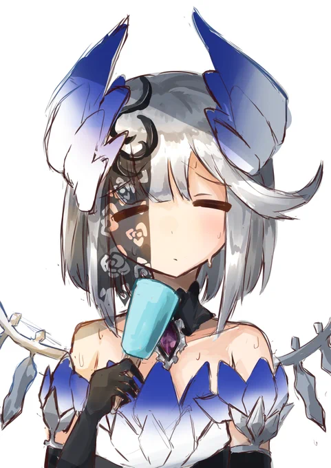 暑い日のリーチェちゃん
#パズドラ #パズドライラスト 