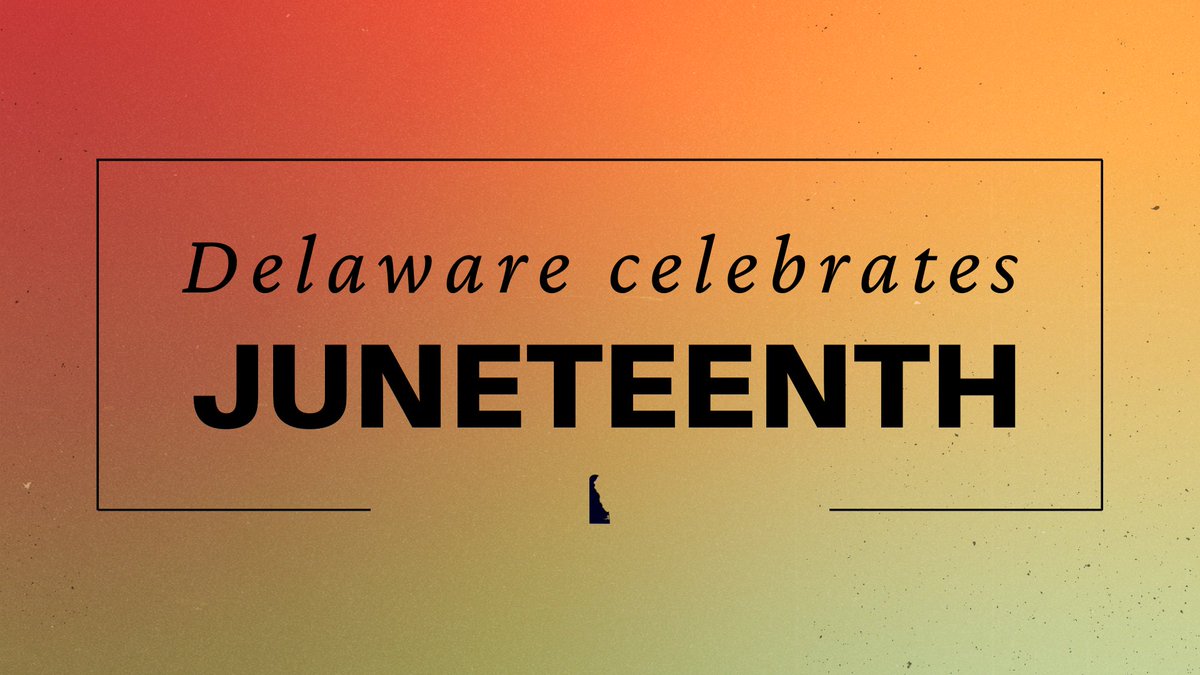 JohnCarneyDE's tweet photo. That’s why on June 19 we will close state offices in recognition of Juneteenth, which commemorates the emancipation of the last enslaved African Americans in the U.S. This is an opportunity to encourage open dialogue and to recommit to treating one another with more respect. https://t.co/EMIFVUN6hM