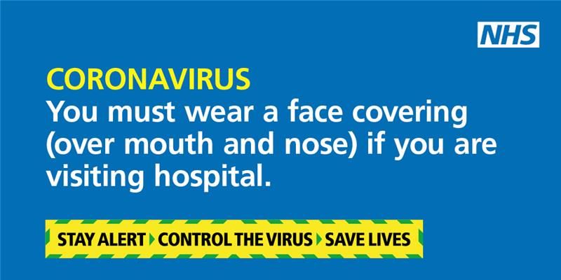 barnshospital's tweet photo. Want to help us with our fight against Covid-19? The make sure you are wearing a face covering when you come to the hospital. Here is what you need to know about face coverings: https://t.co/Jg3rRWCp7f https://t.co/Mpw17AUSwV