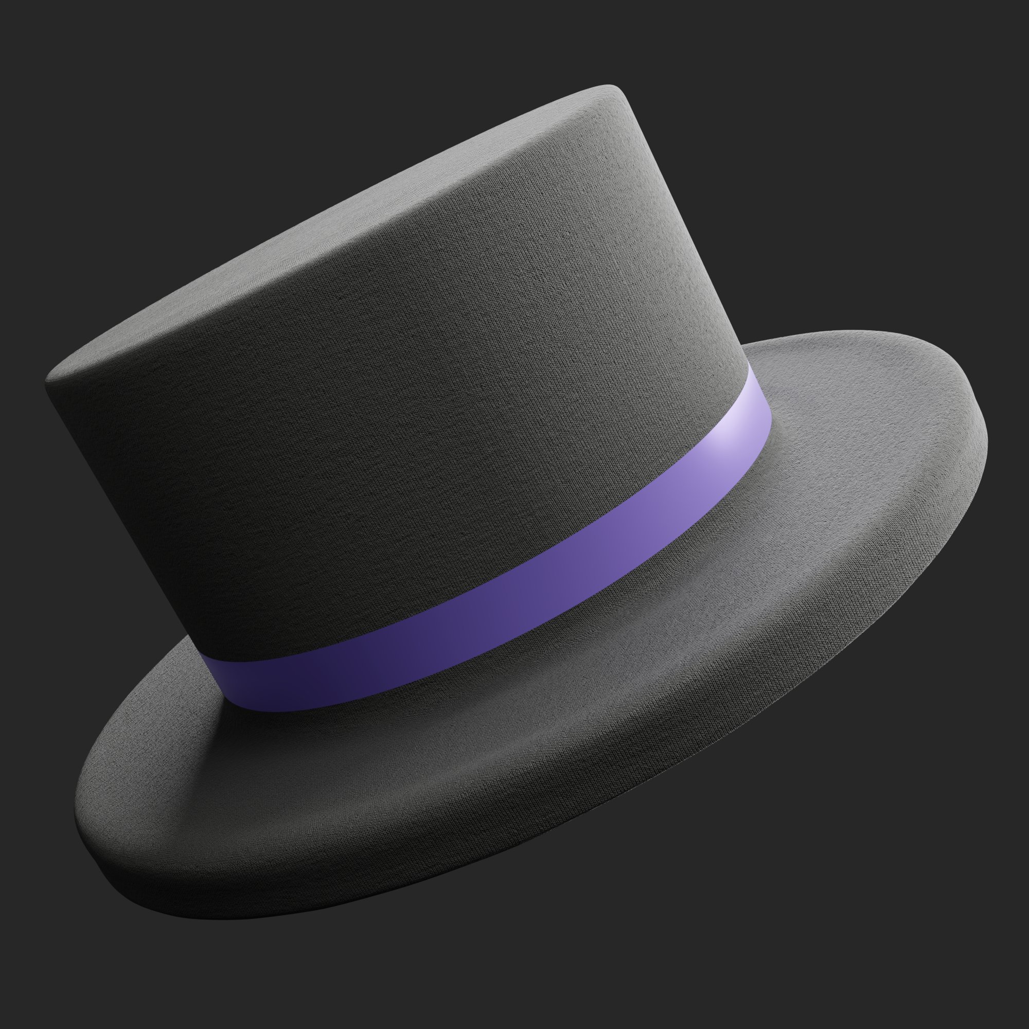 purple top hat