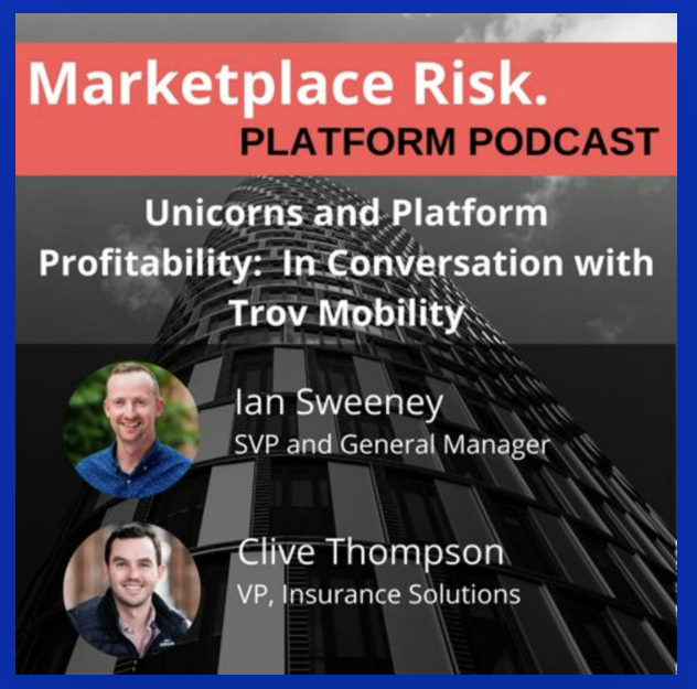 Check out this <a href="/MarketplaceRisk/">Marketplace Risk</a> podcast featuring Ian &amp; Clive from our Mobility team. It's focused on the elusive 'unicorn' - specifically ’which stars have to be in line’ for a platform to become profitable &amp; why insurance is so important. 🦄 Listen here: trov.to/2ANb2oO