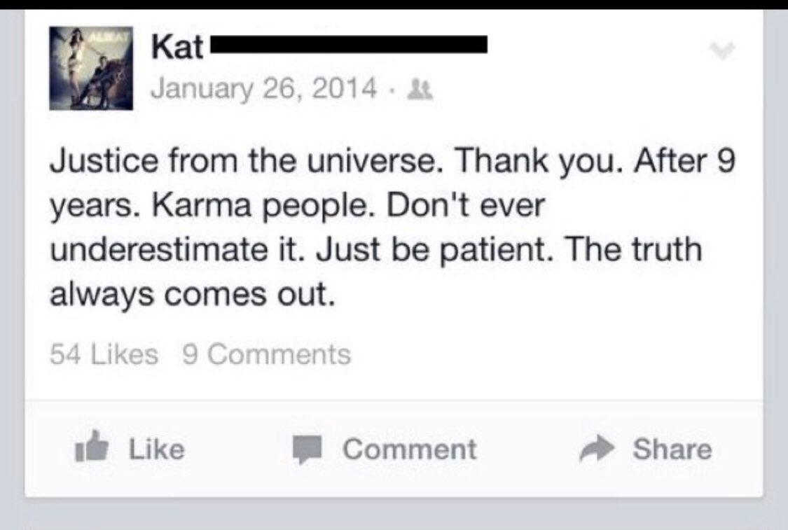 This was Kat's facebook post she mentioned on her talk.