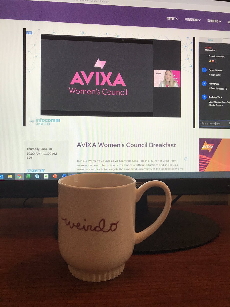 BrittDelgado88's tweet image. Even though I would prefer all of us to be together in person, I’m so glad we are doing our @AVIXAWomen breakfast virtually at  @InfoComm connected #womeninav #avixawomen #InfoComm20