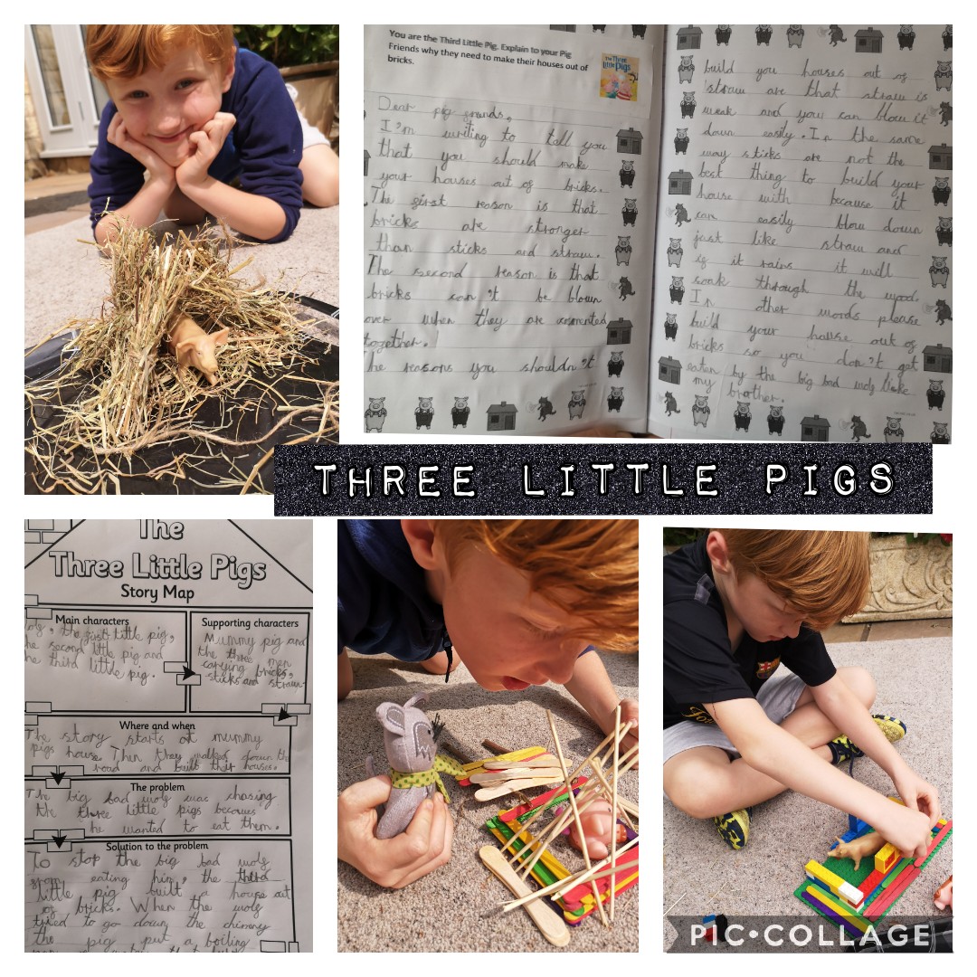 Claremamab83's tweet photo. @EGPA_Y2 Noah has been exploring the story of the Three Little Pigs and and built houses from straw, sticks and bricks! He used his findings to write a persuasive letter to his piggy friends about what materials they should use and why! I'm certainly convinced!xx 🐷🐷🐷 https://t.co/rYHA3SOZK9