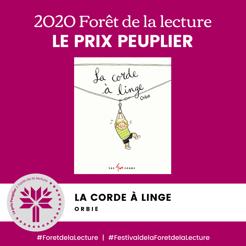 ForestofReading's tweet photo. Annonce du lauréat du Prix Peuplier : La corde à linge par Orbie! https://t.co/eiIr0VXvG4

@DessinsOrbie @Les400coups #Foretdelalecture #FestivaldelaForetdelaLecture #jelisdesauteurscanadiens https://t.co/VdwmhfGCQy