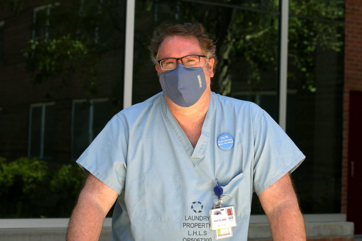 Dr. Kevin Lefebvre, Chief of Staff @ Stratford General Hospital wears our Rotary Mask.Wearing a mask, in conjunction with practicing social distancing &amp; frequent hand washing, is the best way to protect yourself &amp; our community from the spread of COVID 19#finishthetaskwearthemask