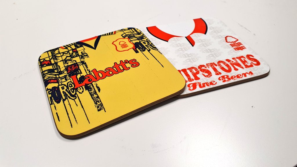 theterracestore's tweet photo. Two epic #nffc kit coasters failed our QC due to roller ink lines. But perhaps someone can make use?

Free to a good home! Retweet and we will pick an entrant... https://t.co/LztYbzKt2I