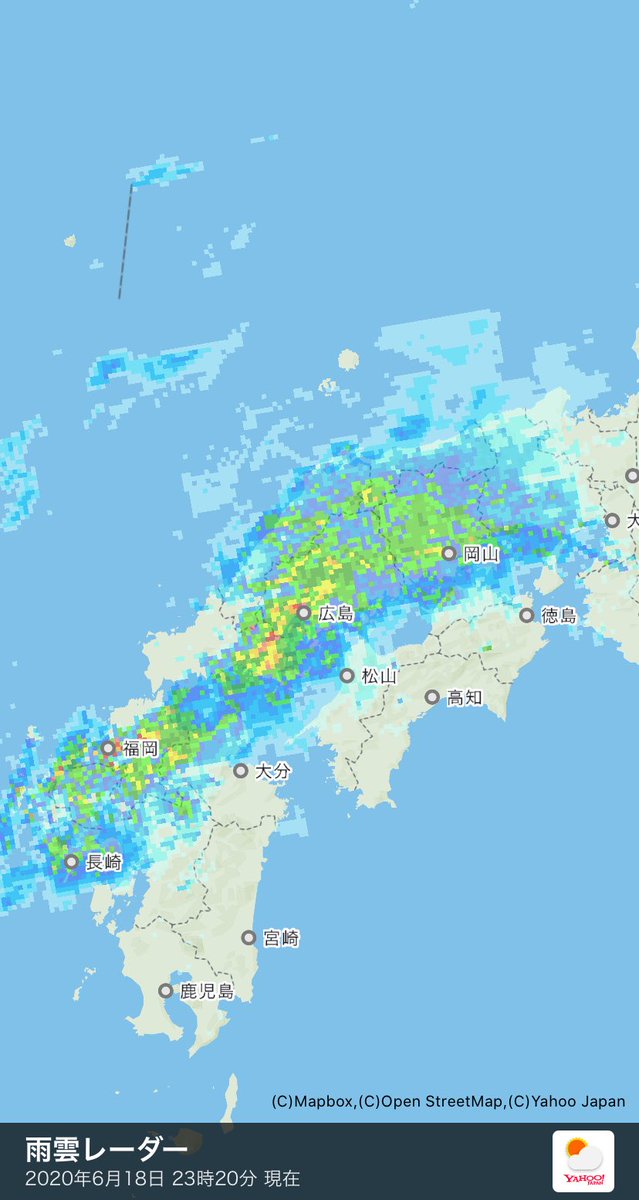 渡邊翔一 大丈夫かこれ ヤフー天気 雨雲レーダー T Co Gsms0qhnqq