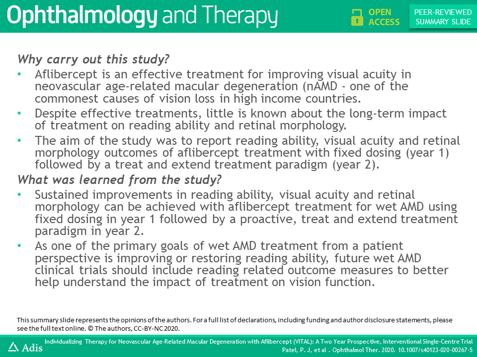 Ophthalmology Ther (@ophthal_therapy) on Twitter photo The VITAL study, authored by <a href="/praveenjpatel/">Praveen J Patel</a> and colleagues <a href="/Moorfields/">Moorfields Eye Hospital NHS Foundation Trust</a>, investigated individualizing therapy for neovascular age-related macular degeneration with aflibercept: ow.ly/VQir50AblWG #openaccess #ophthalmology The VITAL study, authored by <a href="/praveenjpatel/">Praveen J Patel</a> and colleagues <a href="/Moorfields/">Moorfields Eye Hospital NHS Foundation Trust</a>, investigated individualizing therapy for neovascular age-related macular degeneration with aflibercept: ow.ly/VQir50AblWG #openaccess #ophthalmology