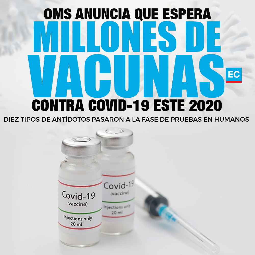 elcomerciocom's tweet photo. #ATENCIÓN | OMS anuncia que espera millones de dosis de vacunas contra el #covid19 este 2020. ¿Quiénes serían los primeros en recibirlas? » https://t.co/ZTL4swHQqb https://t.co/l7x6q5SS3l