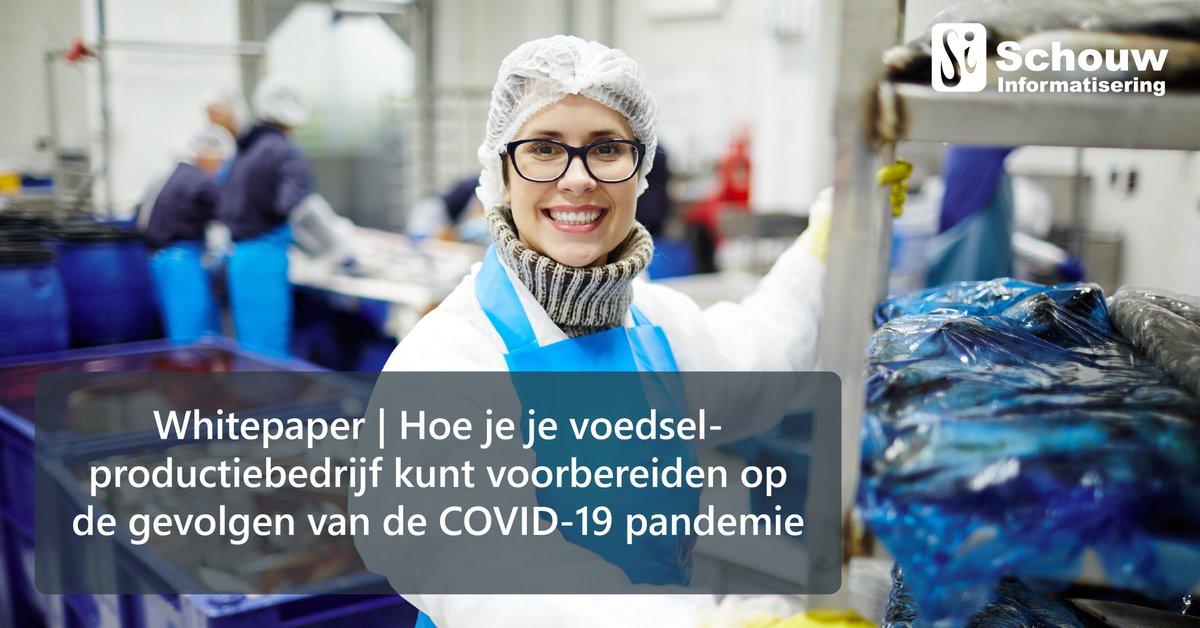 Whitepaper: Hoe je je voedselproductiebedrijf kunt voorbereiden op de gevolgen van de COVID-19 pandemie. Hoe maak jij je voedselbedrijf toekomstbestendig en klaar voor digitale transformatie?

schouw.org/nl/whitepaper-… #whitepaper #forwardinfood