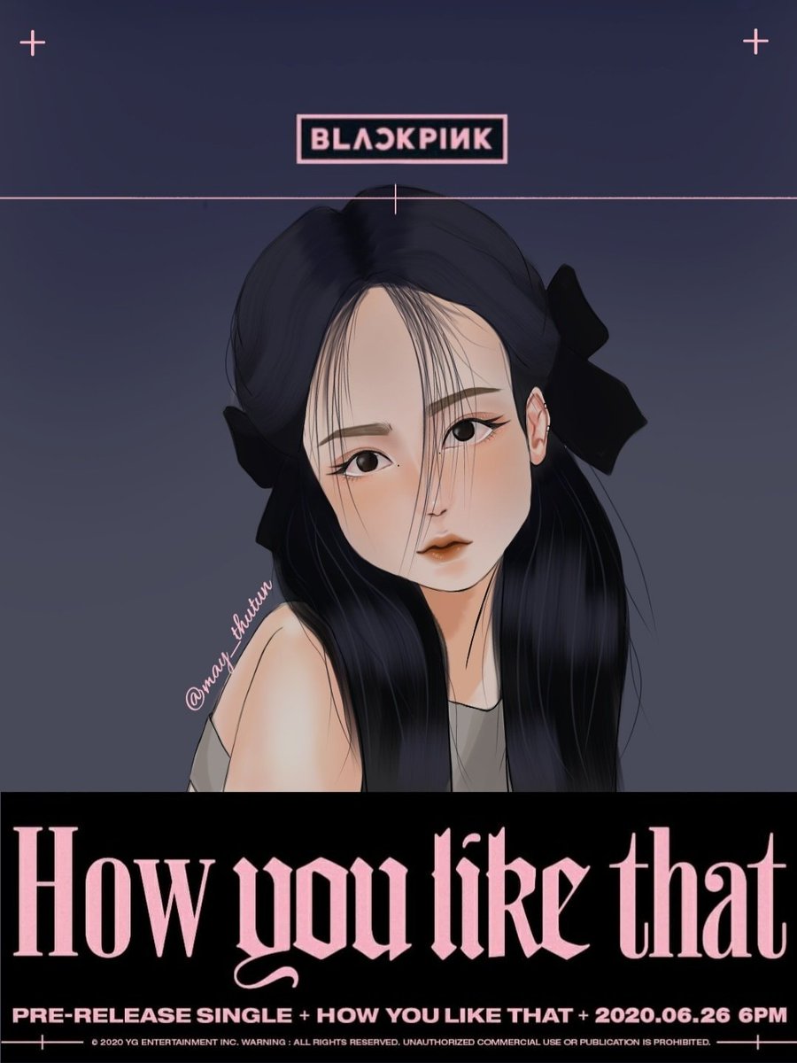 May How You Like That When I Saw The Teaser Poster I Wanted To Draw A Fanart For Her Blackpinkcomeback Blackpink Jisoo Blinks Digitalarts Drawing Illustration Fanarts Illust