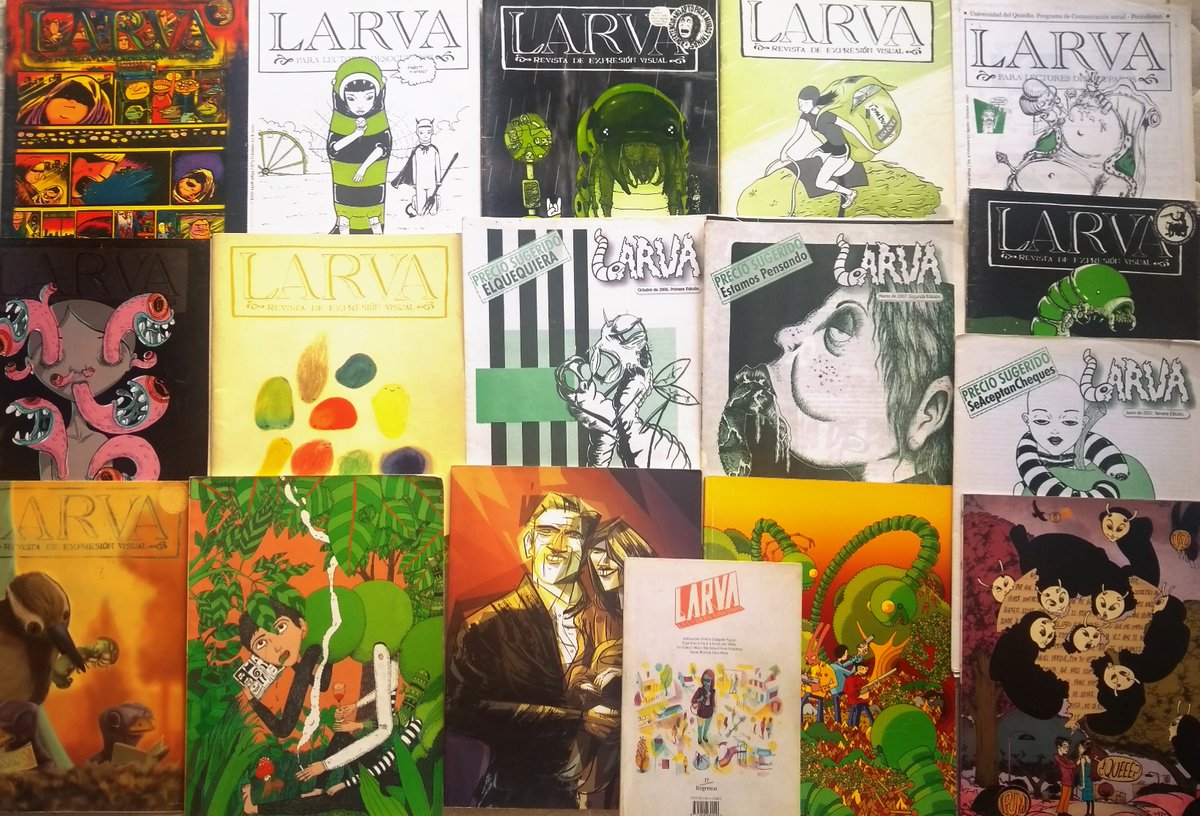 BlastRevista's tweet photo. En «Revista LARVA en 17 números» @CapitalSTEEZ8 escribe sobre el trabajo y el legado @revistalarva, de la publicación colombiana de cómic, fundada en 2006 en la ciudad de Armenia, Colombia.

¡Invitadxs a leer!

👉https://t.co/yQ8xQ4j6Wh https://t.co/gQyzoQysHh