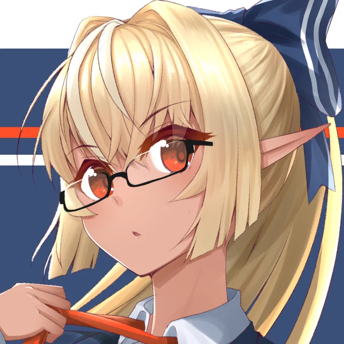 スーツ眼鏡フレアさん!!かっこいいと思うんだ・・・!
#しらぬえ #不知火フレア 