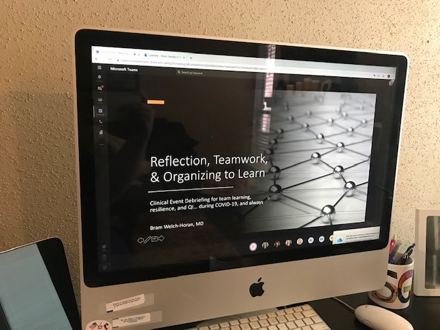 TCHQUEST's tweet photo. Learners at the newly designed virtual simulation forum discuss and review #COVID19 #clinicaleventdebriefing #DISCOVERTooL presented by @DrBramPedsER.  @STEL_BMJ article shown below.
https://t.co/Io6g5mg1FK https://t.co/iFJ7mNU8X8