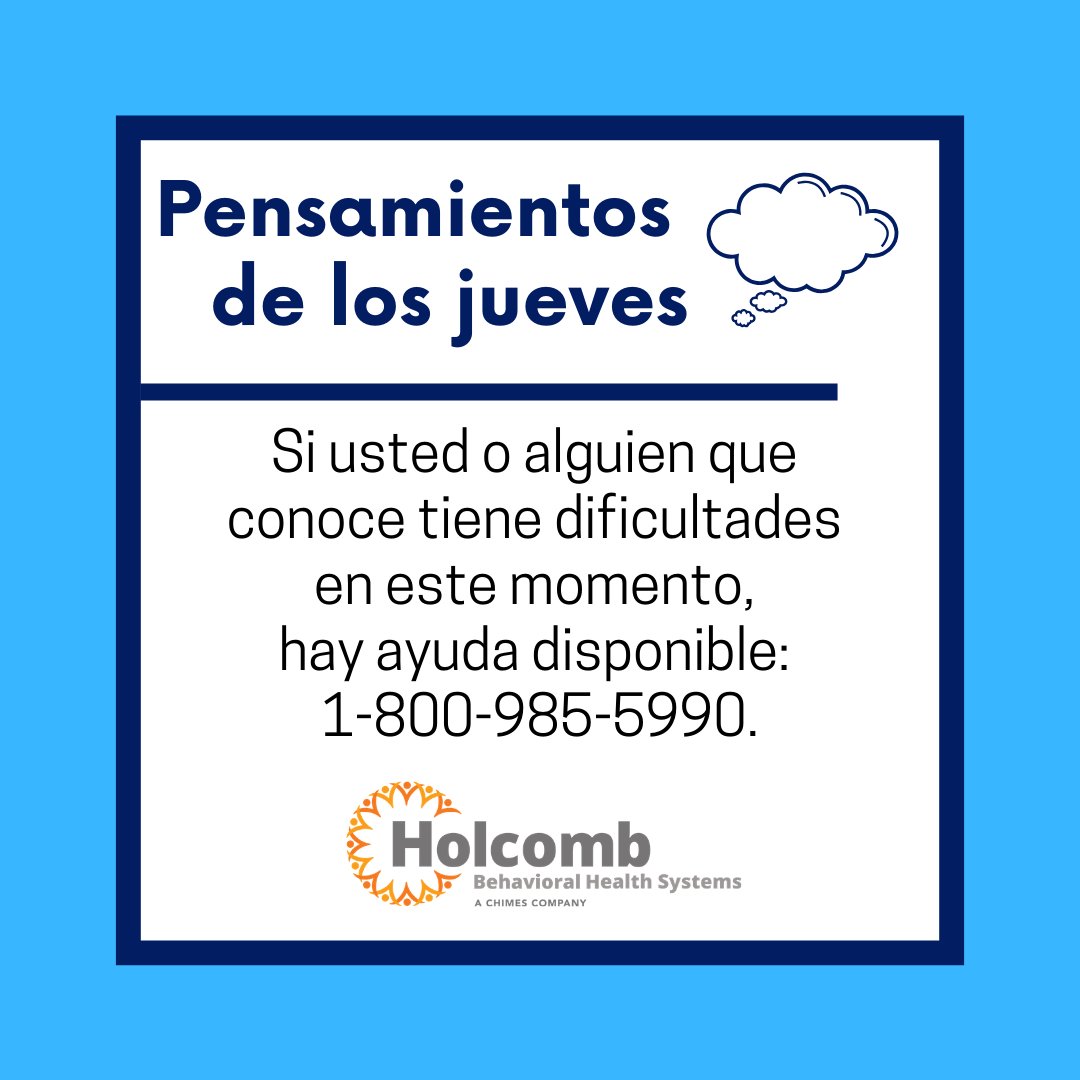 Todos estamos en aguas desconocidas en este momento. El miedo y la ansiedad por COVID-19 pueden ser abrumadores y causar emociones fuertes tanto en adultos como en niños. Si usted o alguien que conoce tiene dificultades en este momento, hay ayuda disponible: 1-800-985-5990.