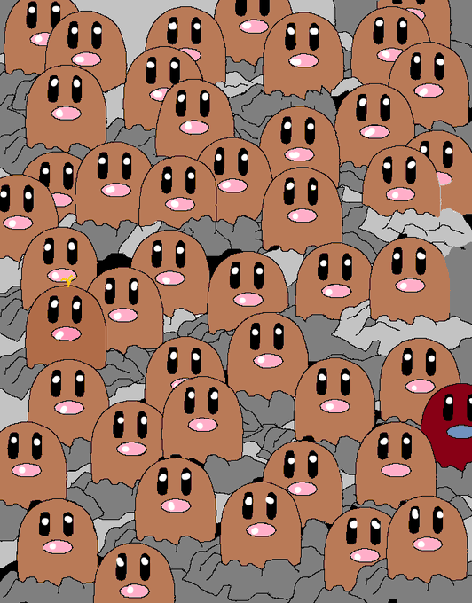 ディグダ150匹のtwitterイラスト検索結果