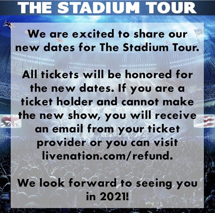 bretmichaels's tweet photo. We're excited to share the updated dates for the #StadiumTour 🗓🤘⁣- Team Bret
⁣
⁣ https://t.co/y8Q1o5RcxT