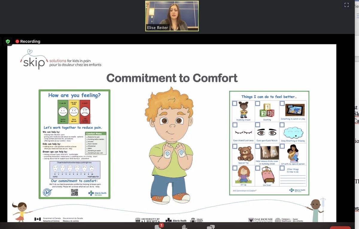 KidsInPain's tweet photo. @EliseReiter sharing about the #CommitmentToComfort program from @ACHFKids now rolled out in @StolleryKids emergency department. Now working to spread it throughout the hospital & even to the provincial lab system. Ensuring #ItDoesntHaveToHurt regardless of where you are in AB! https://t.co/RPYe22mpZ2