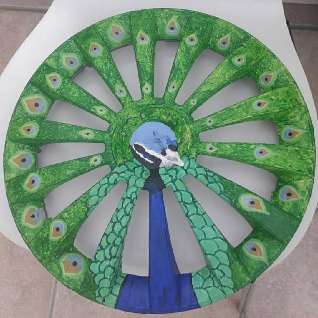 Wath_ArtDesTech's tweet photo. #year7 are still clearly motivated! Go #teamwath. Well done for another beautifully decorated hubcap by Hazel Garner and 2 excellent mask designs by Gregory Pearson and Harry Sykes. #ks3 #talented #artinlockdown #creatorswillcreate https://t.co/rOXzwYlePP