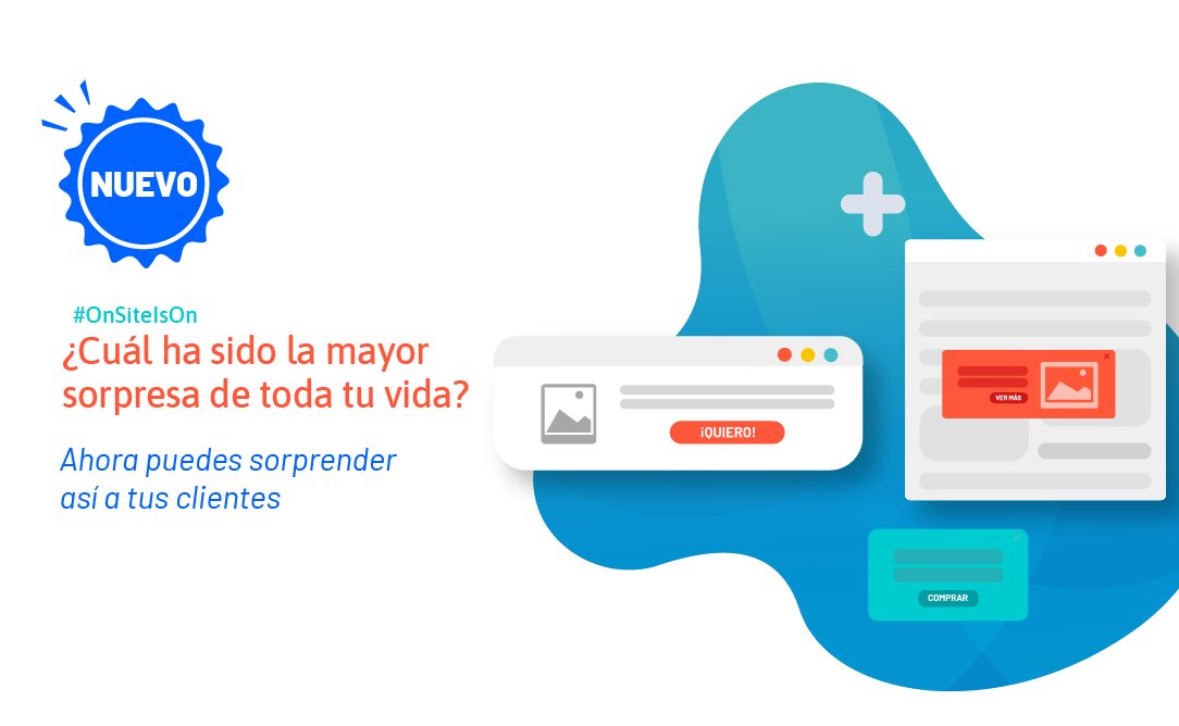 💡 ¡Llegó #Onsite para que seas tú quien sorprenda a los usuarios!
 
✔️ Crea pop ups de suscripción para nutrir tu base de suscriptores 🚀
 
✔️ Coloca mensajes para promocionar tus últimas novedades y multiplicar tus ventas 💪🏽
 
#OnSiteIsOn ➜ bit.ly/2XRSBrG