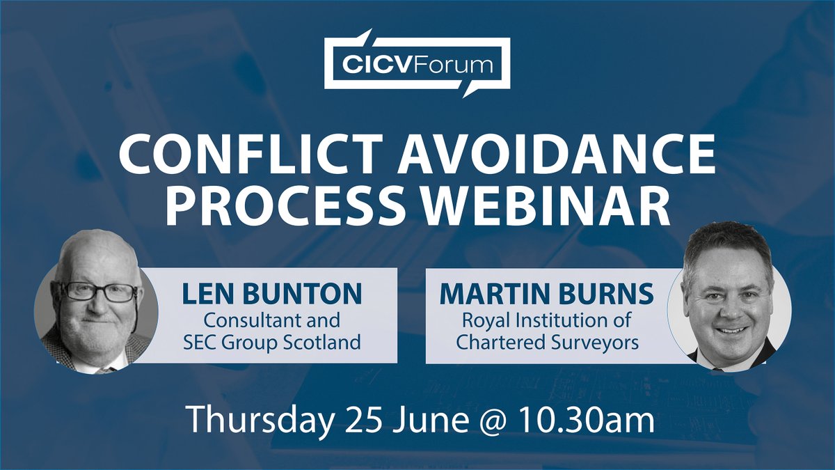 cicvforum's tweet photo. Following this week's invaluable insight into employment, the next Forum webinar will take an in-depth look at the Conflict Avoidance Process, with our experts on hand to offer advice and answer questions. #InThisTogether

➡️Register now at https://t.co/nDK8iMfl99 https://t.co/PsYsojRKvw