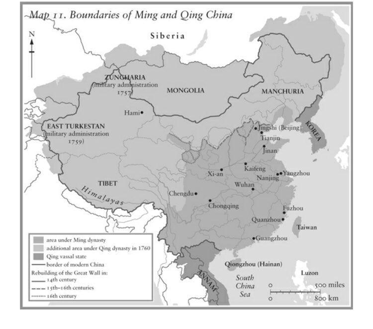 Military conquest wise, the last dynasty (Qing - 1644-192AD) was most productive and also the most interestingIt was during this time 2 dis-similar provinces were brought under Chinese controlTibetEast Turkestan (Xinjiang / Ugyurs)