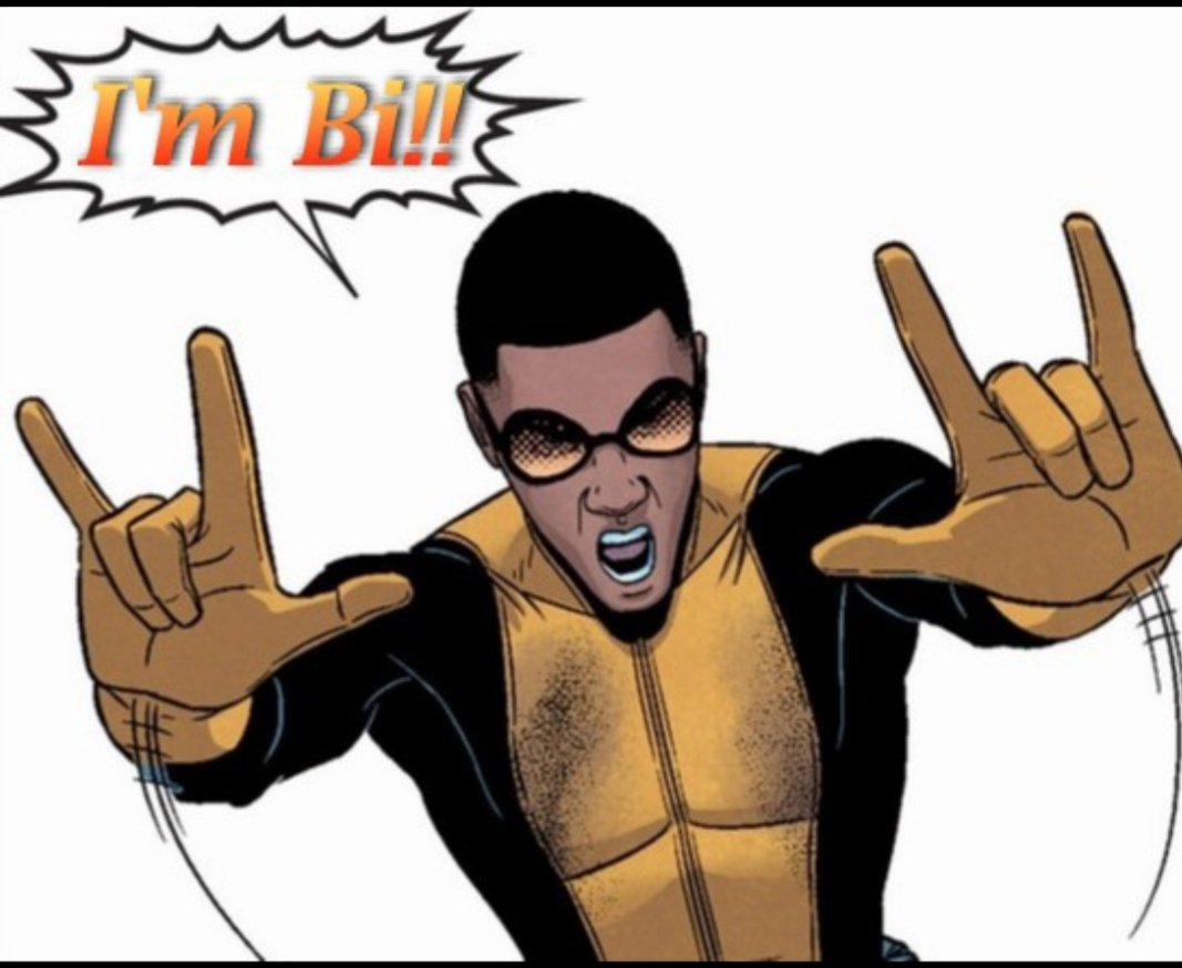 terresaurus's tweet image. As a #blackgeek celebrating #PrideMonth I wanna shout out one of my favorite #XMen characters, Prodigy. Black, #bisexual, and often the smartest guy in the room. I hit 2 of those, but I wouldn&apos;t mind the third. Lol. #marvel #biguy #bistuffismystuff #busexualmenexist #blerd