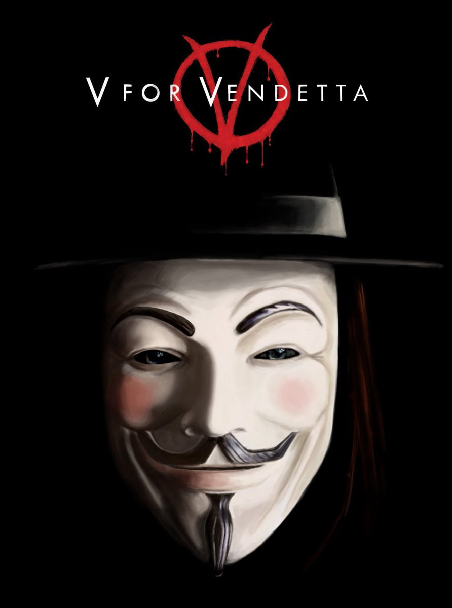 Zizos_Gyro's tweet photo. طبعاً الرواية الشهيرة #V_for_Vendetta 
  لـ”آلان مور“ #Alan_Moore
من الروايات الشهيرة 
واللي اتحولت لفيلم بنفس الإسم سنة 2006 واللي قصتها عن  نظام قمعي شمولي مسيطر على بريطانيا بعد كارثة وبائية وبتبرز الرقابة الشديدة للشعب ومحاسبة الأفراد على الأفكار
10 https://t.co/qduu7a2tnF