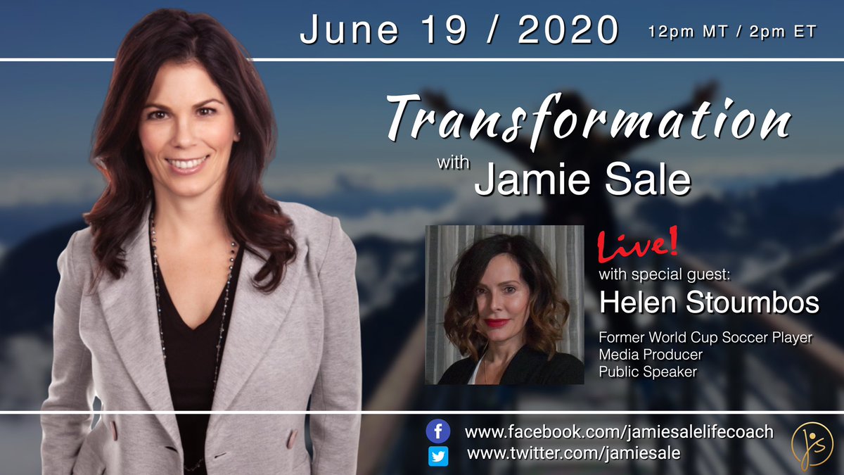 JamieSale's tweet image. TOMORROW....LIVE on FB &amp;amp; Twitter. Excited to talk “transformation” with @HelenStoumbos and how our childhood beliefs affect us as adults. #mindset #beliefsystem #courage #habits #selfhelp #struggles