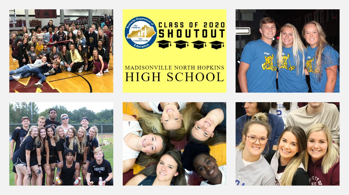 🎓 | The Kentucky Department of Education would like to give a #KDEclassof2020shoutout to the senior class at Madisonville North Hopkins High School! #KyEd #TeamKDE #TeamKentucky #TogetherKY #ClassOf2020