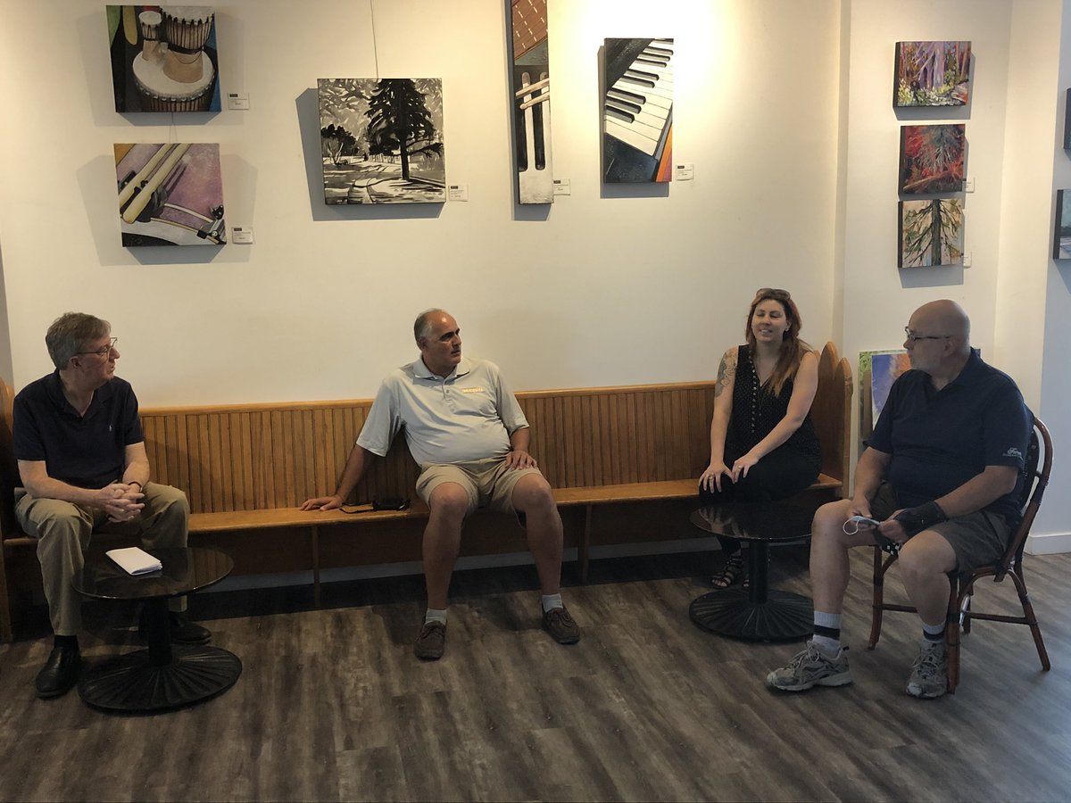 JimWatsonOttawa's tweet photo. I had a great visit with the people at Vibrations Studio in Osgoode. Congratulations to them on continuing the renovations to their building! https://t.co/AC4kYp2PlZ
