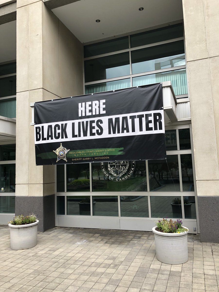 The sherrif recently had this banner put up this in front of the jail.