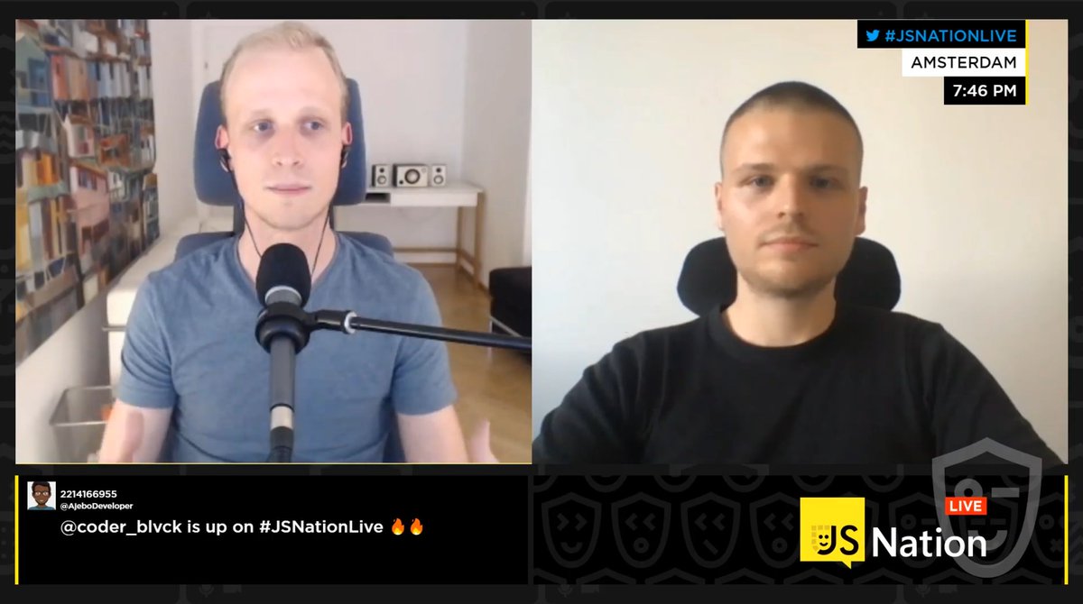 thejsnation's tweet image. .@mxstbr and @fejes713 are ready to announce this year&apos;s #JavaScript #OpenSourceAwards. 🙌

Catch the live stream of the ceremony: live.jsnation.com