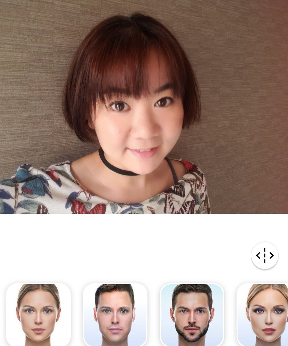 やぶさきえみ 急なトレンドに乗ってみた 今はもうすっぴんなので 少し前の写真で 男性化 と 女性化 男性化は ほぼすっぴんの顔 笑 女性化は いわゆる欧米男性が好きそうなアジア人に出来上がってて興味深い