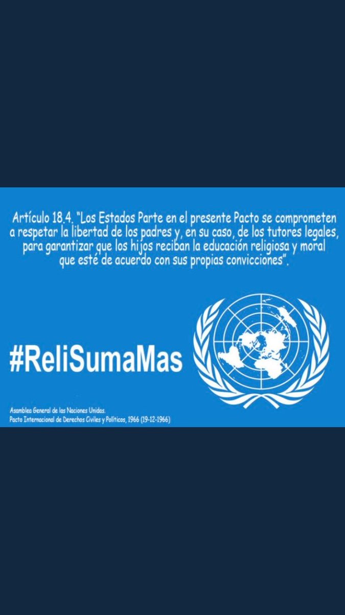 Lorena45013766's tweet photo. Las familias tienen la libertad de decidir sobre la educación de sus hijos, si a la asigntura de la religión señora ministra @CelaaIsabel #ReliSumaMas https://t.co/VDY8KzN0Xt