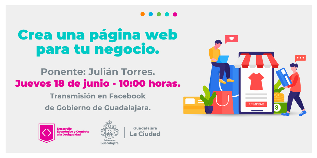 GuadalajaraGob's tweet photo. 🎥🔴 Contar con tu propio sitio web es más sencillo de lo que crees.

Sigue aquí nuestra videocharla #EnVivo con Julián Torres, quien nos explica lo fácil y conveniente que es aprovechar sus beneficios. Acompáñanos: https://t.co/6MR64imAr5. https://t.co/m6AZ0rudiV