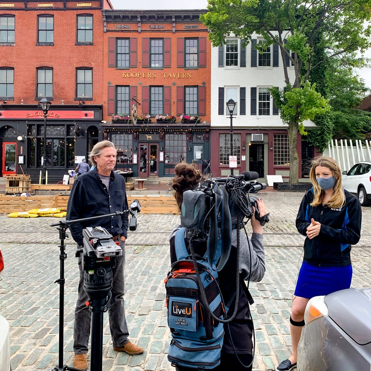BCT Design Group’s President, Bryce Turner, on Fox News Baltimore yesterday working with local businesses to bring outdoor, socially-distanced dining to Fells Point restaurants. Think globally. Act locally. #WeDrawCommunity