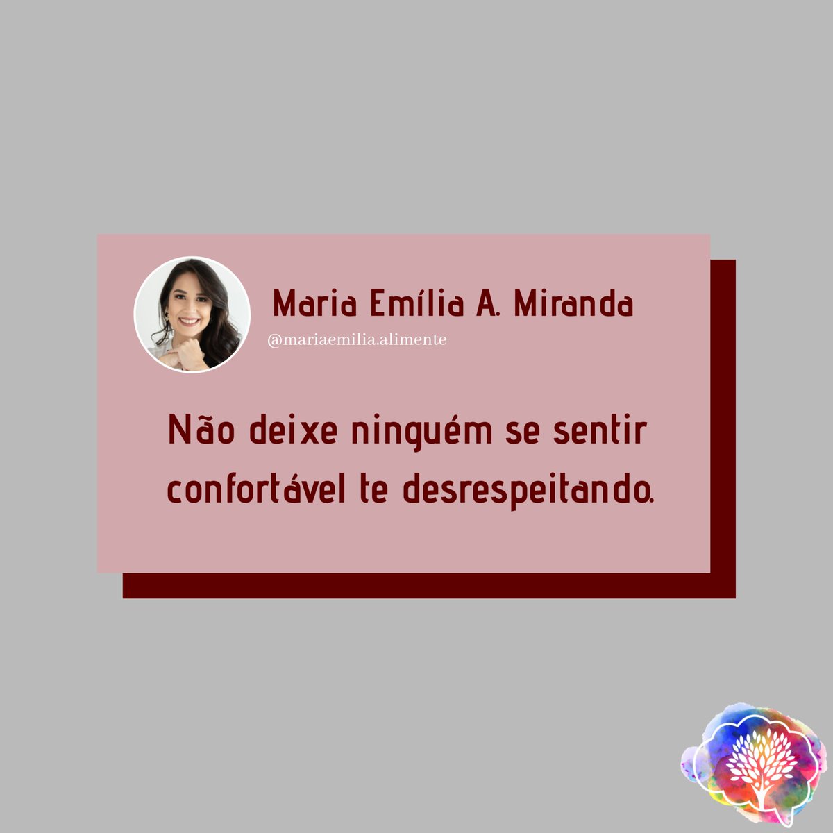 alimentegv's tweet photo. Jamais permita que alguém lhe diga o que fazer para ganhar e/ou perder peso se você não tiver pedido por isso. Dicas de dietas, preconceito disfarçado de conselhos e críticas são definitivamente DESRESPEITO! Meu amor, se eu não te perguntei, EU NAO QUERO SUA OPINIAO! https://t.co/jdBJtRDmeK