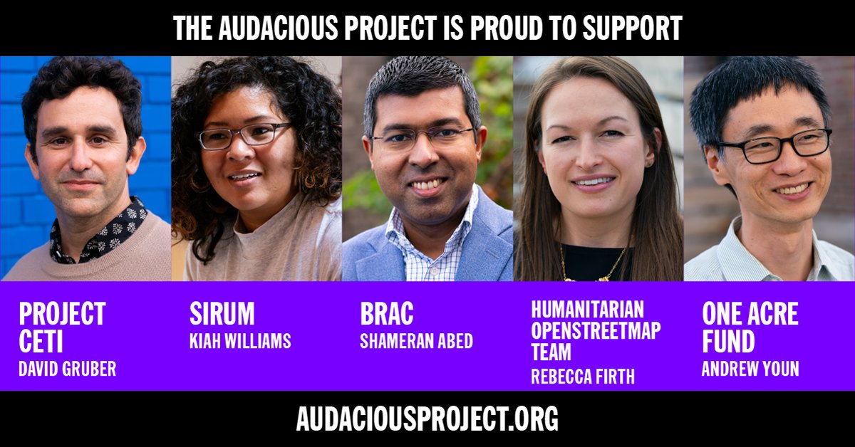 SkollFoundation's tweet photo. We’re introducing new #changemakers in the #Audacious2020 class. They’ve got audacious dreams and bold solutions for some of the world’s most pressing problems: https://t.co/dCgwMmT6d1 @TheAudaciousPrj https://t.co/ARuhq6zW5E
