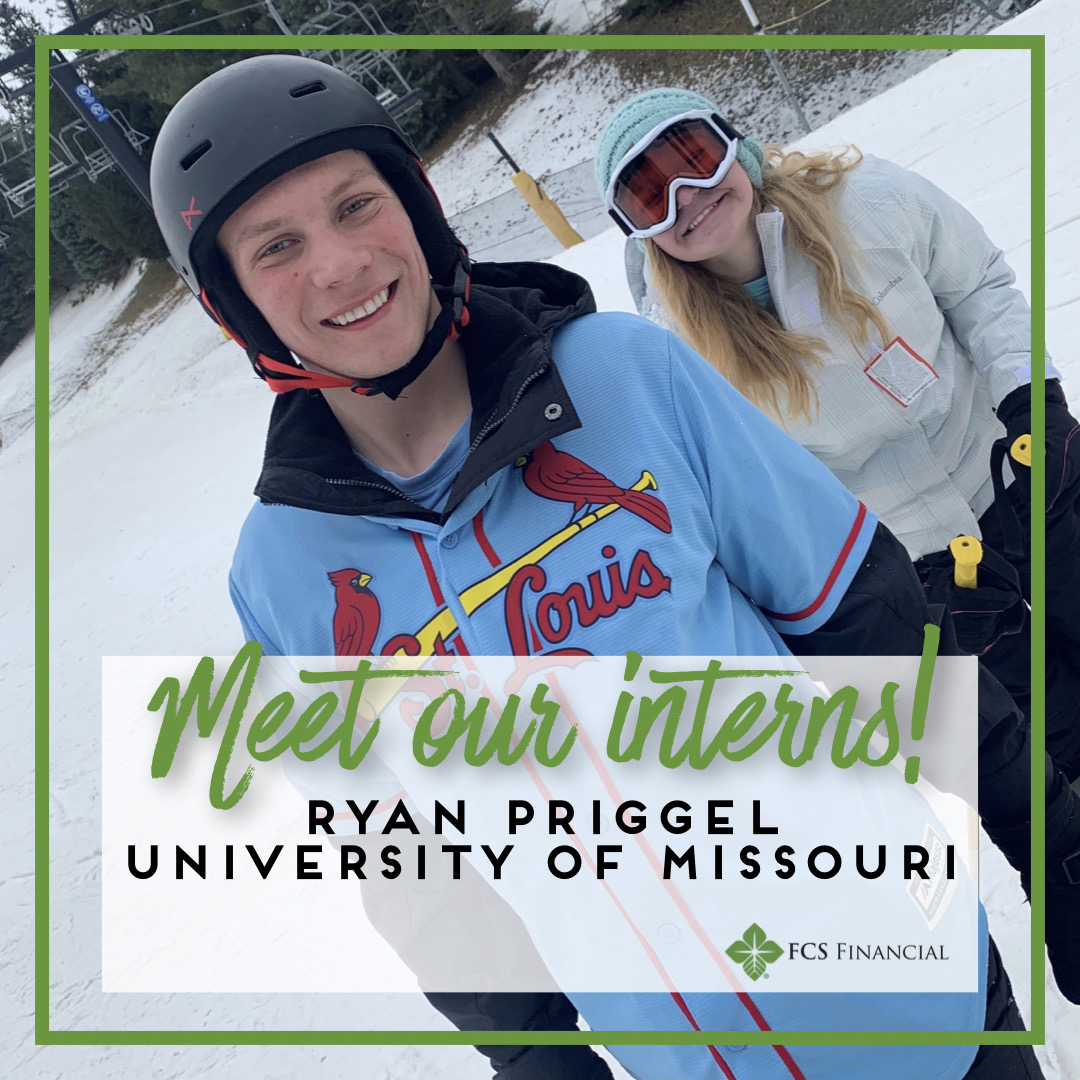FCSFinancial's tweet photo. Let's welcome another of our summer interns, Ryan Priggel! Ryan is an accounting student at Mizzou. He is from a farming family in Southeast Missouri where he has 4 siblings. Welcome to #teamFCSF Ryan! #internship #agcareers https://t.co/C5DokFU1WP