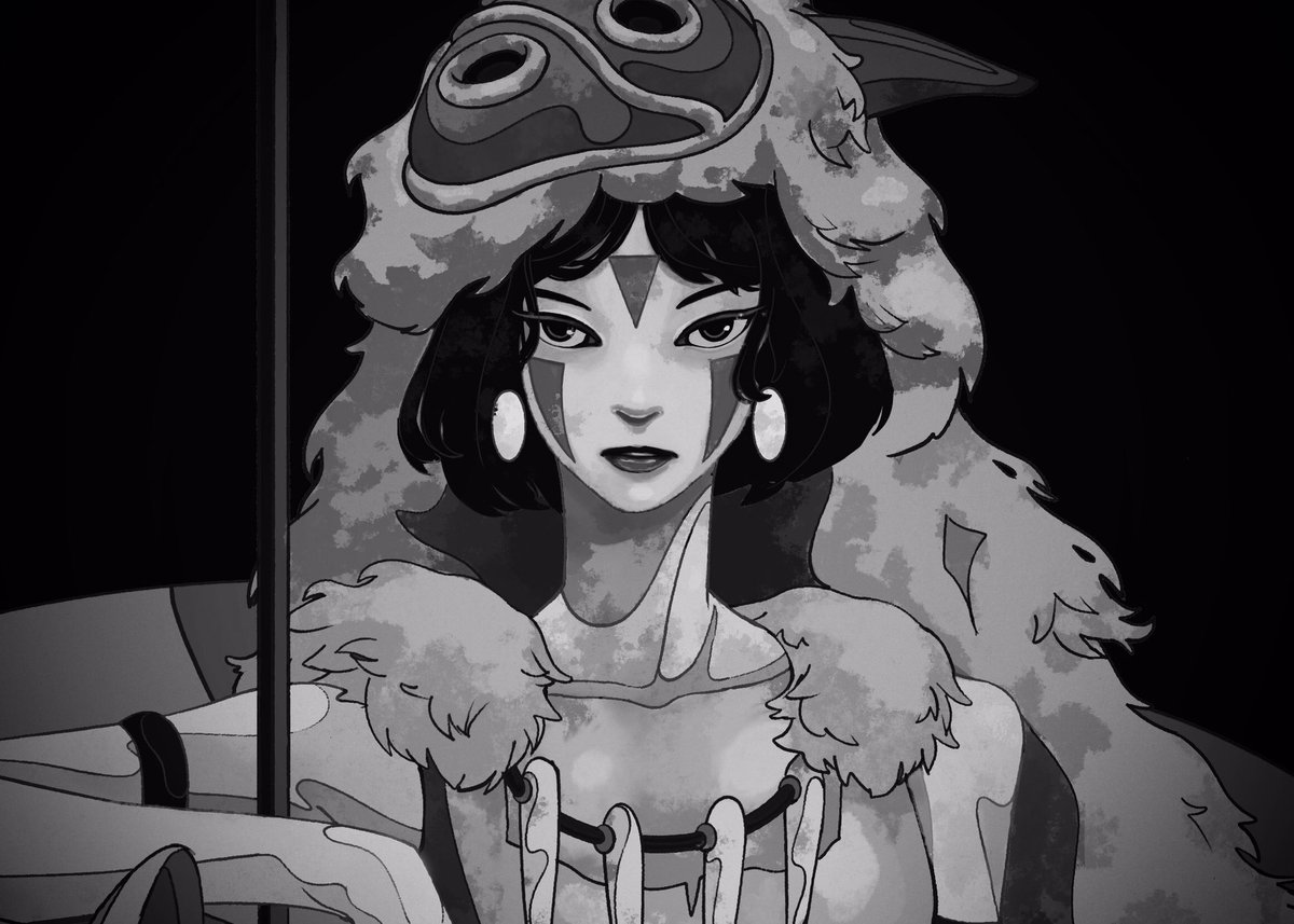 もののけ姫 明日投稿します 山中智郎 Tomoro Yamanakaのイラスト もののけ姫 明日投稿します 山中智郎 Tomoro Yamanakaのイラスト