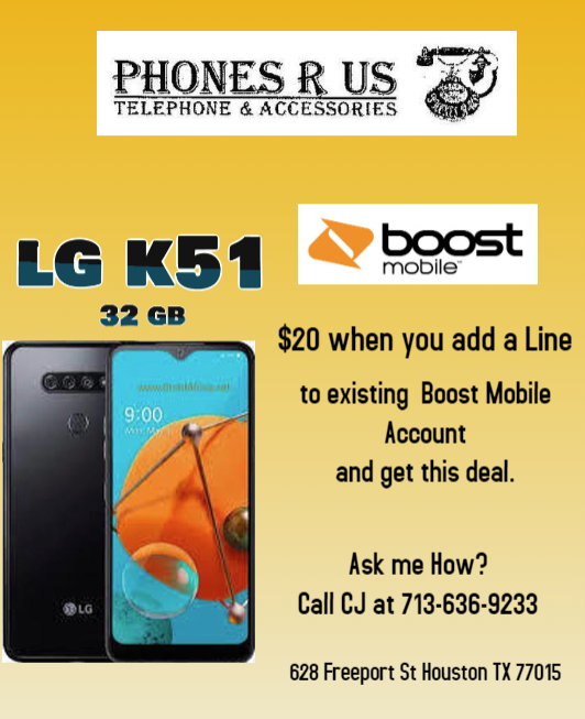 PhonesrusFrepor's tweet photo. Hello Boost Nation!!!

Add a Line to your existing Boost Mobile Account and get this phone for just $20
Hurry up before the deal goes away.

Come See us at :-
628 Freeport St Houston TX 77015
713 636 9233 https://t.co/vLRRssok0i