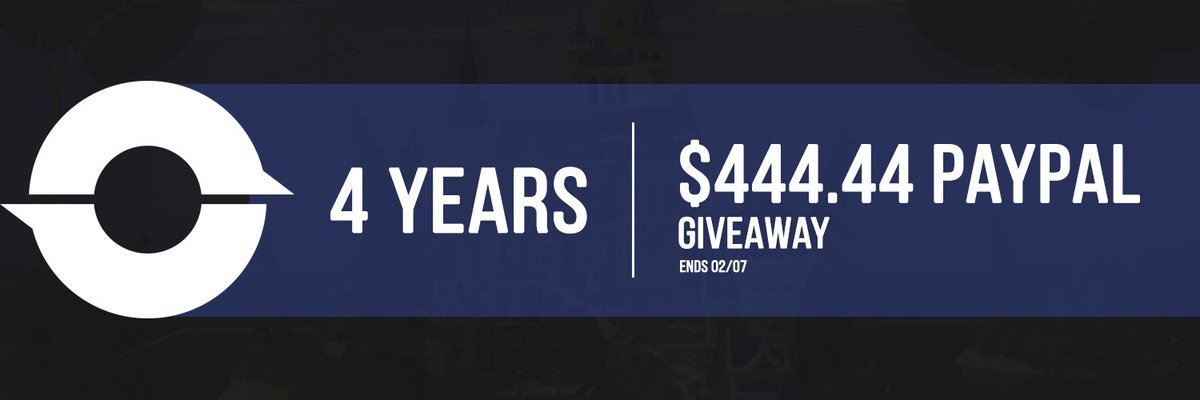 Today is our 4 Year Anniversary! 🥳🎉🍾

To Celebrate we're Giving Away $444.44!
To enter all you need to do is Retweet this and Follow us!

Winner will be picked on 02/07.